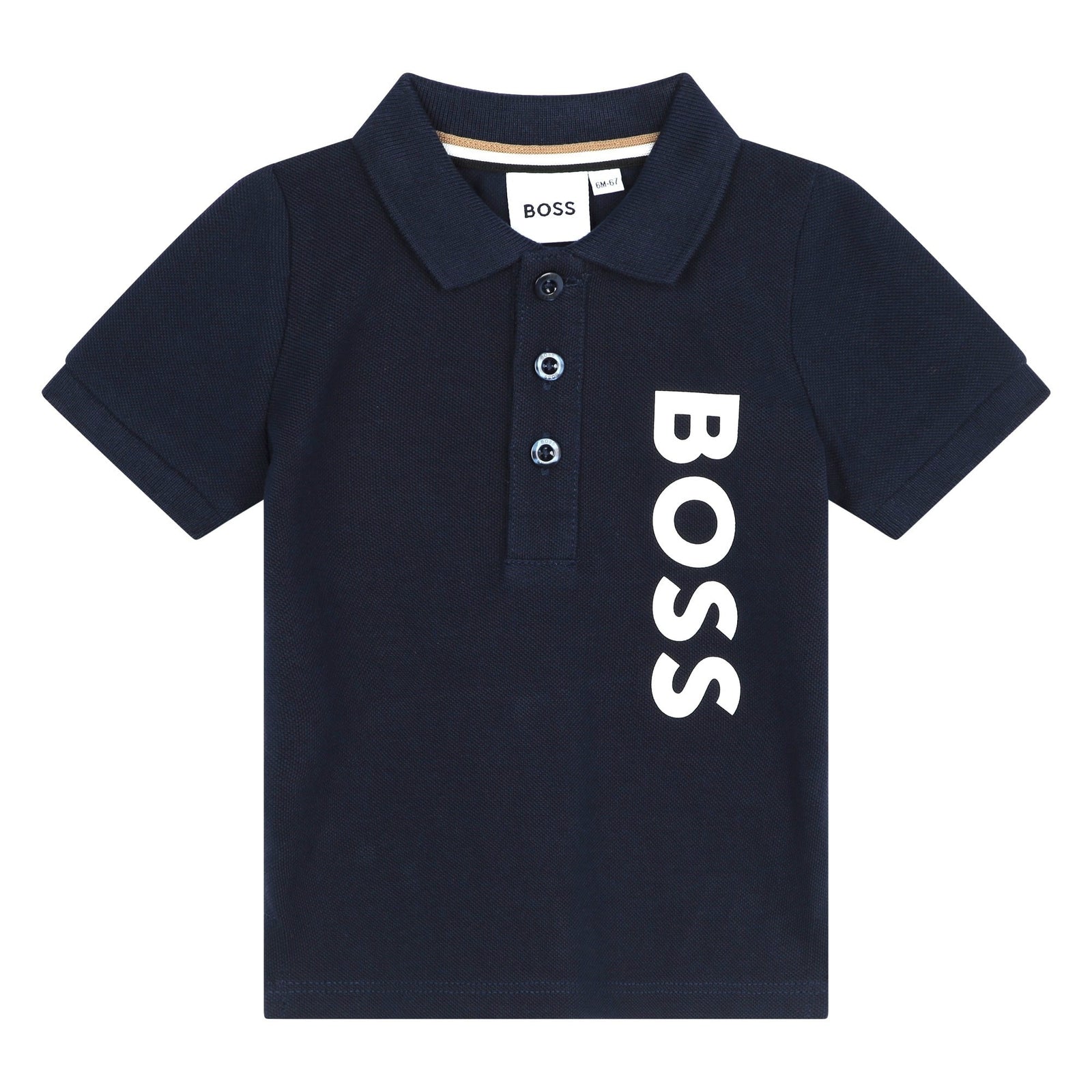 BOSS KIDS KIDS' POLO SHIRT IN COTTON PIQUÉ WITH VERTICAL LOGO - Yooto