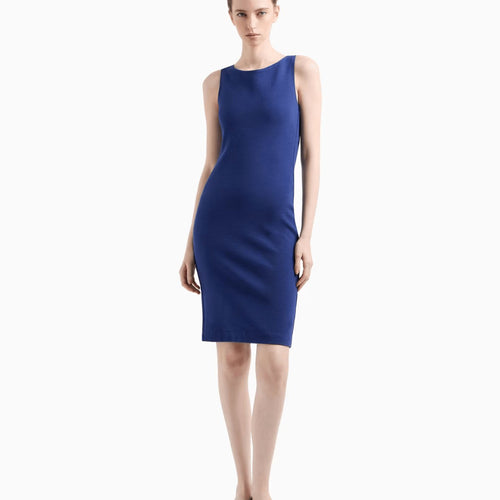 Load image into Gallery viewer, EMPORIO ARMANI Ottoman jersey sheath dress
