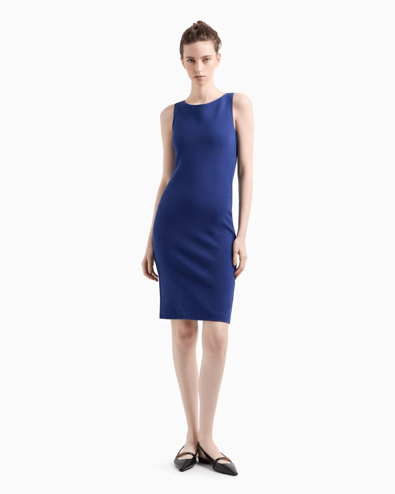 EMPORIO ARMANI Ottoman jersey sheath dress