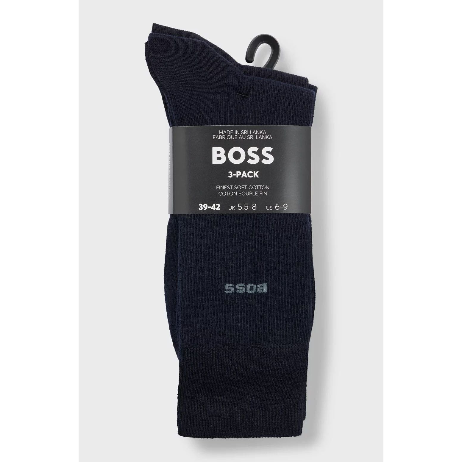 BOSS THREE-PACK OF REGULAR-LENGTH SOCKS IN STRETCH FABRIC