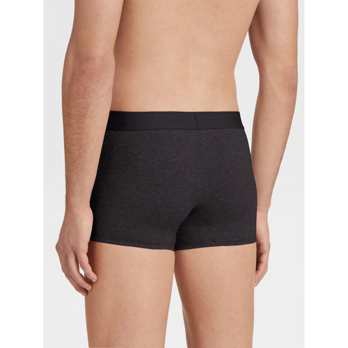 Load image into Gallery viewer, ZEGNA BLACK COTTON TRUNKS
