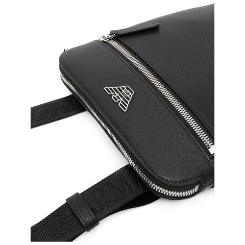 Load image into Gallery viewer, EMPORIO ARMANI small faux-leather messenger bag
