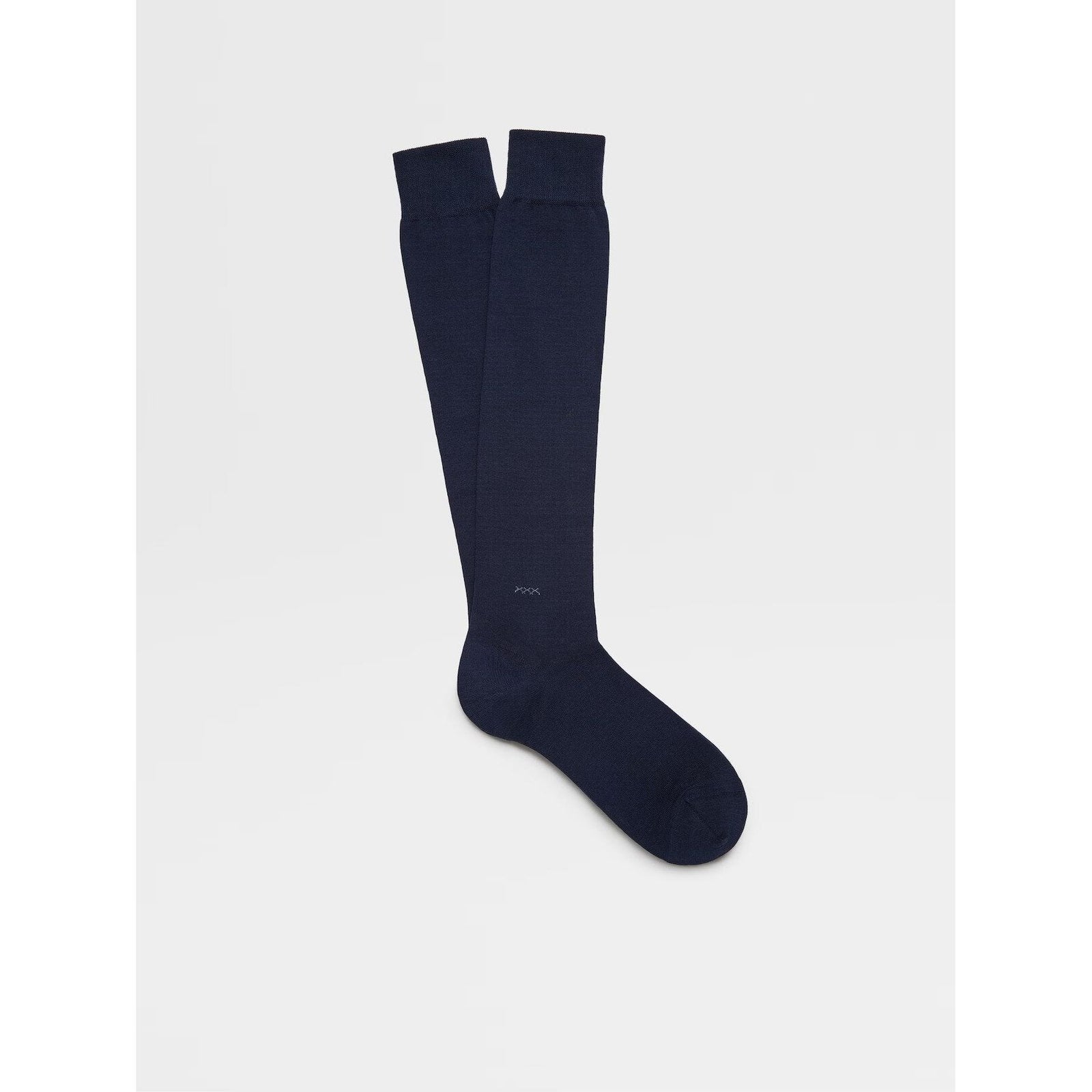 ZEGNA BLUE COTTON BLEND SOCKS