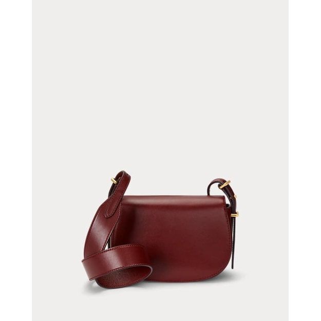 RALPH LAUREN Polo ID Calfskin Mini Saddle Bag