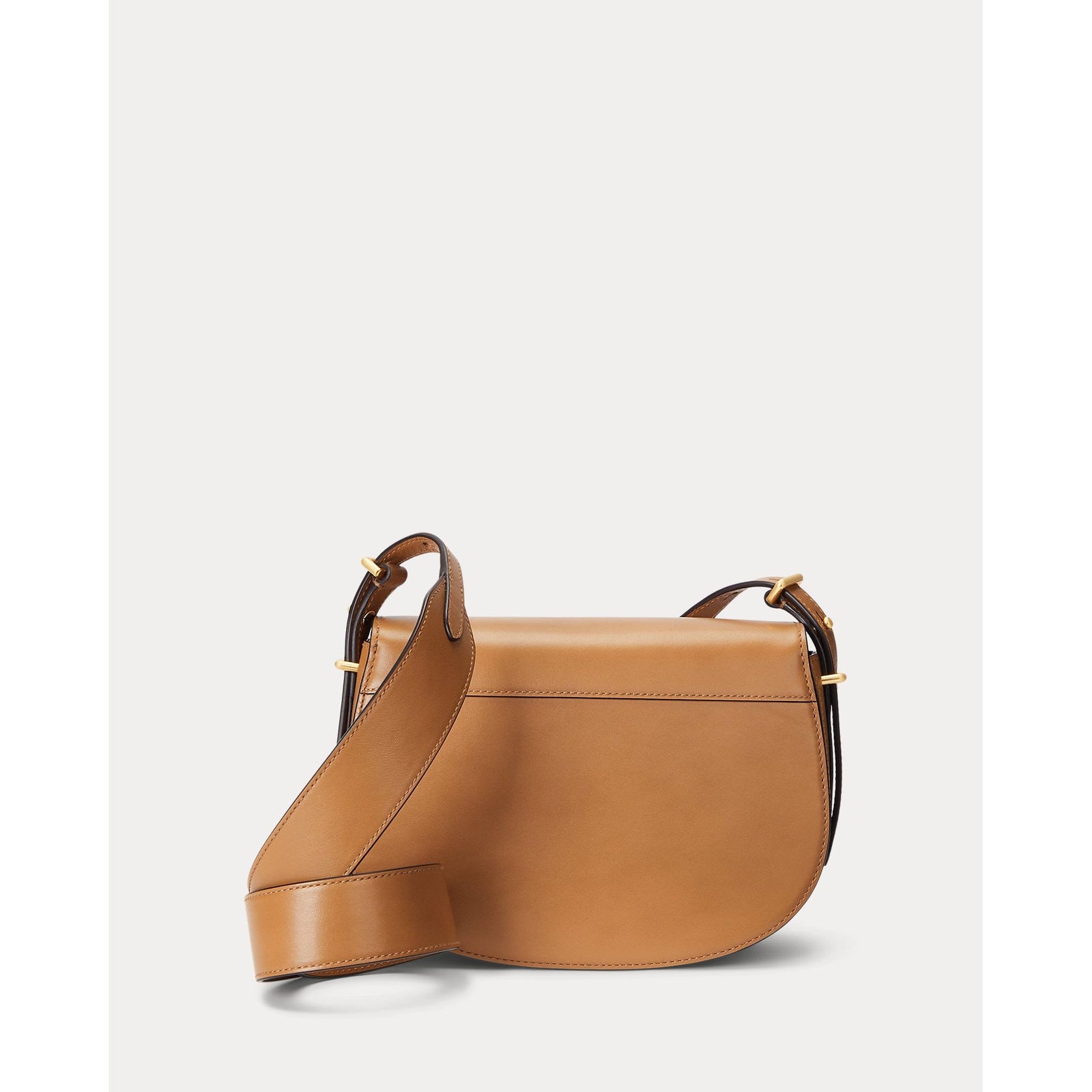 RALPH LAUREN Polo ID Leather Saddle Bag