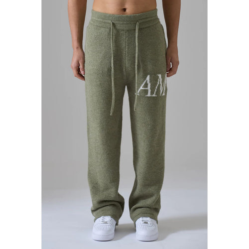 Load image into Gallery viewer, AZAT MARD DARK SAGE KNITWEAR PANTS
