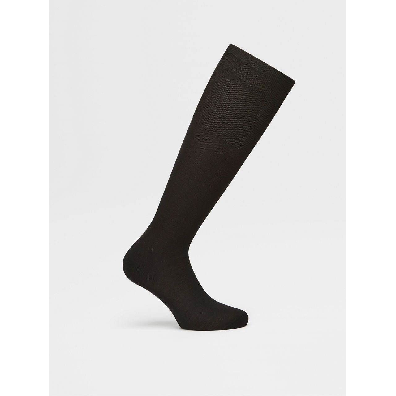 ZEGNA BLACK COTTON SOCKS