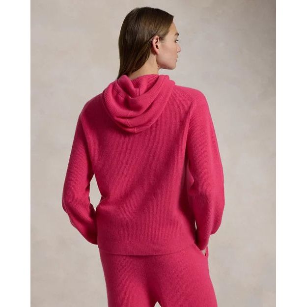 RALPH LAUREN Pink Pony Washable Cashmere Hoodie