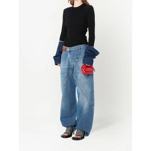 Load image into Gallery viewer, JW Anderson twisted workwear wide-leg jeans
