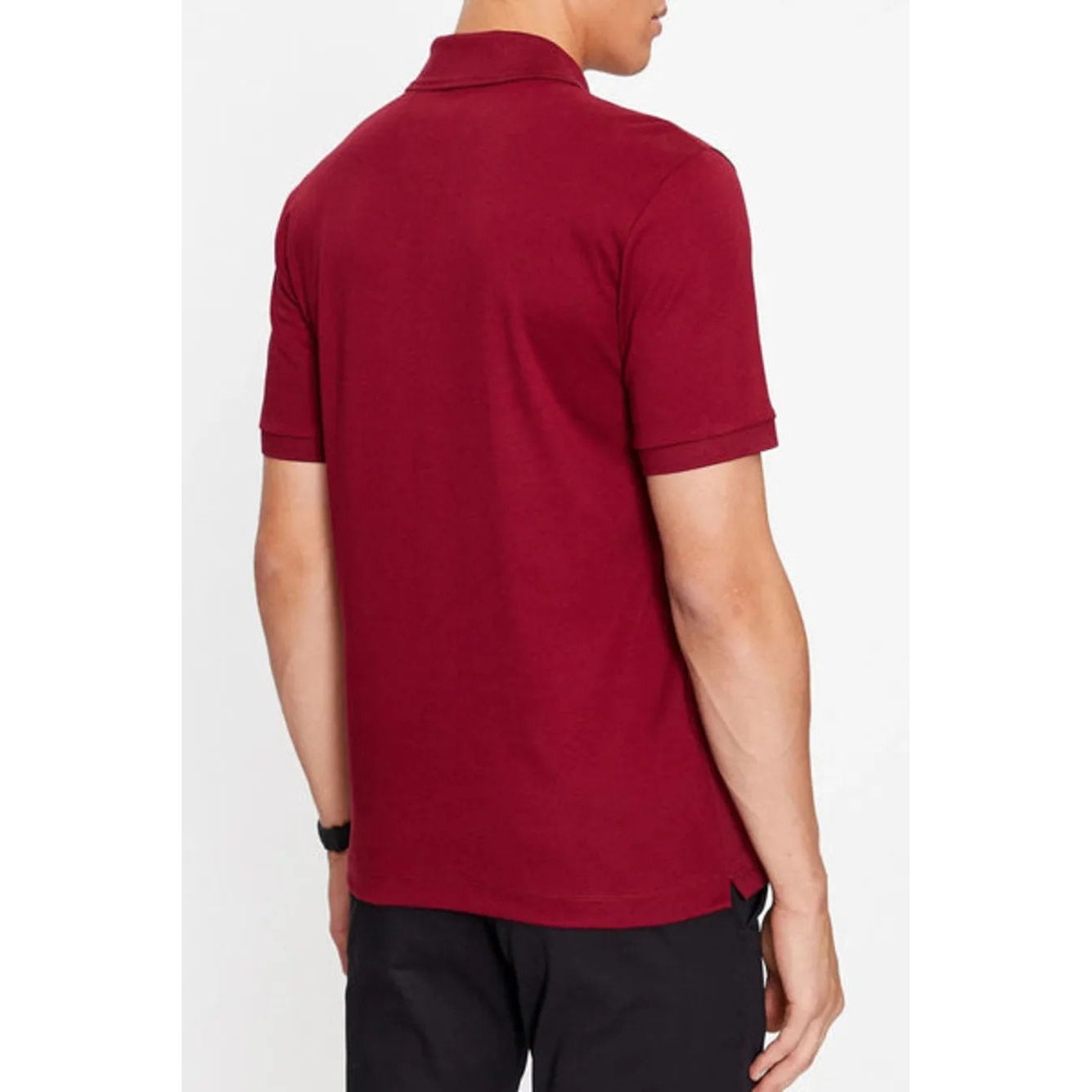 BOSS MERCERISED-COTTON SLIM-FIT POLO SHIRT WITH ZIP PLACKET