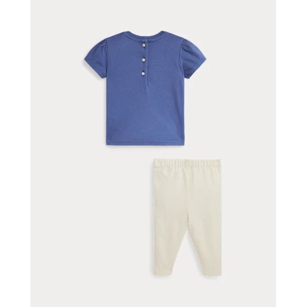 RALPH LAUREN Sailboat Jersey Tee & Legging Set