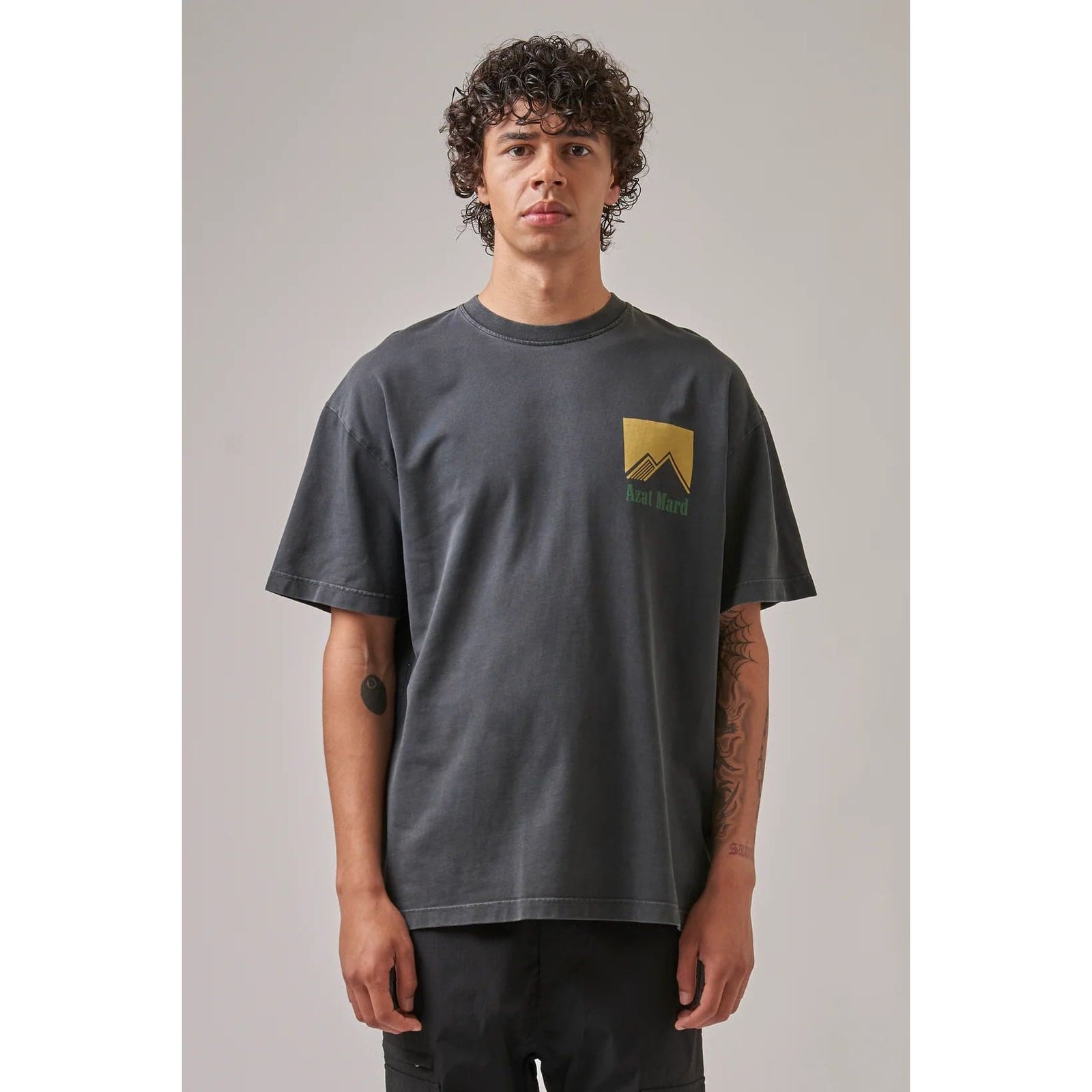 AZAT MARD SPECIAL BLENDS WASHED BLACK T-SHIRT