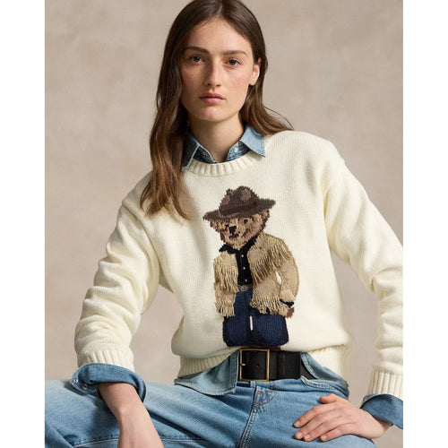 Load image into Gallery viewer, POLO RALPH LAUREN POLO BEAR COTTON CREWNECK JUMPER
