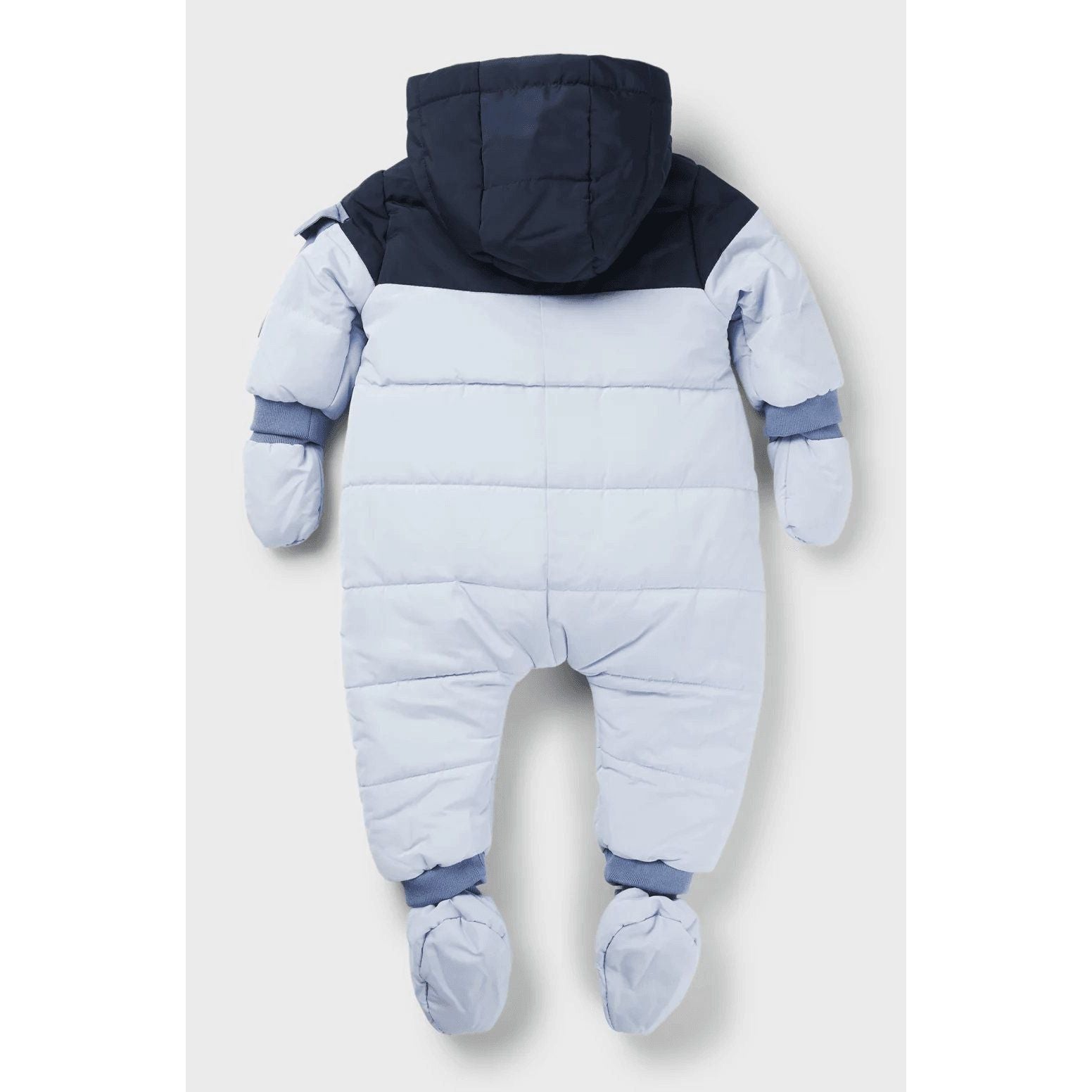 BOSS BABY SNOWSUIT WITH FAUX-FUR LINING AND LOGO DETAILS