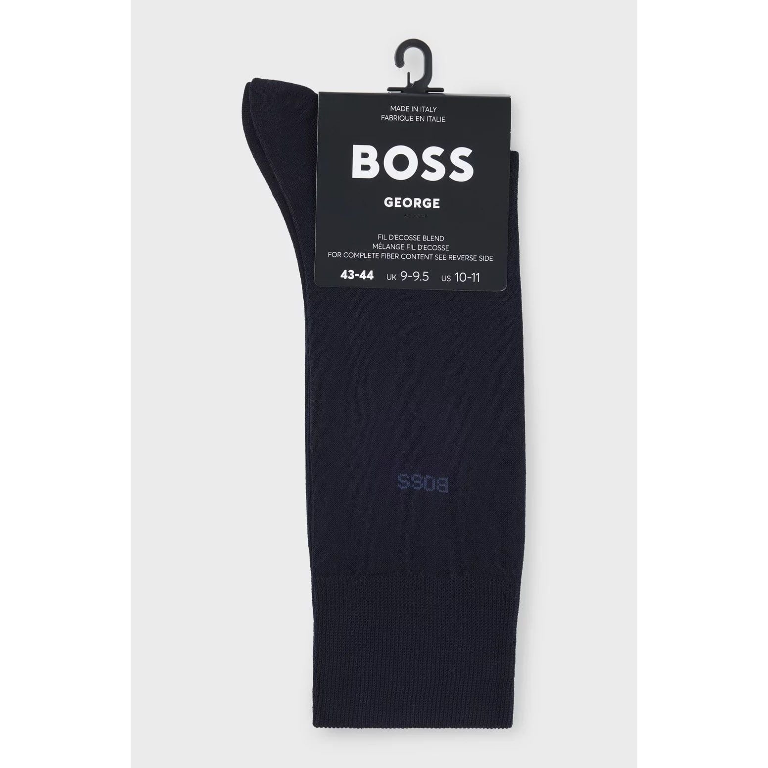 BOSS REGULAR-LENGTH LOGO SOCKS IN MERCERISED EGYPTIAN COTTON