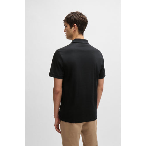 Load image into Gallery viewer, BOSS MERCERISED-COTTON SLIM-FIT POLO SHIRT WITH ZIP PLACKET
