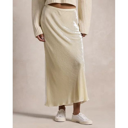 Load image into Gallery viewer, RALPH LAUREN Velvet Bias-Cut Skirt
