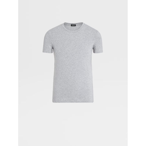 Load image into Gallery viewer, ZEGNA GREY MÉLANGE STRETCH COTTON T-SHIRT
