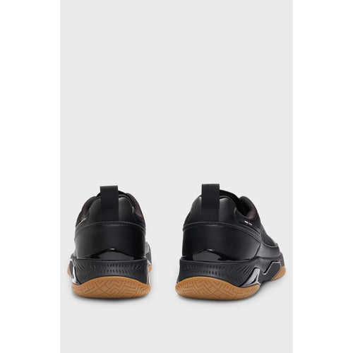 Load image into Gallery viewer, BOSS MIXED-MATERIAL TRAINERS WITH ANTI-SLIP SOLE
