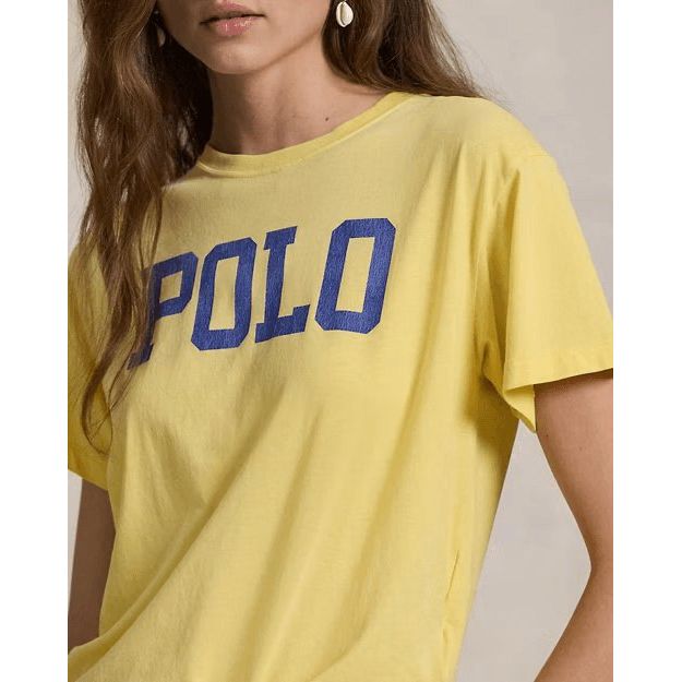 RALPH LAUREN Logo Cotton Jersey Crewneck Tee