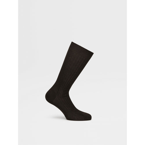 Load image into Gallery viewer, ZEGNA BLACK COTTON SOCKS
