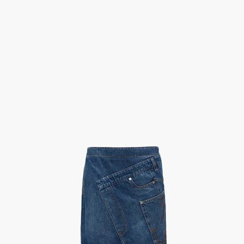 Load image into Gallery viewer, JW Anderson Denim Mini Skirt - Blue
