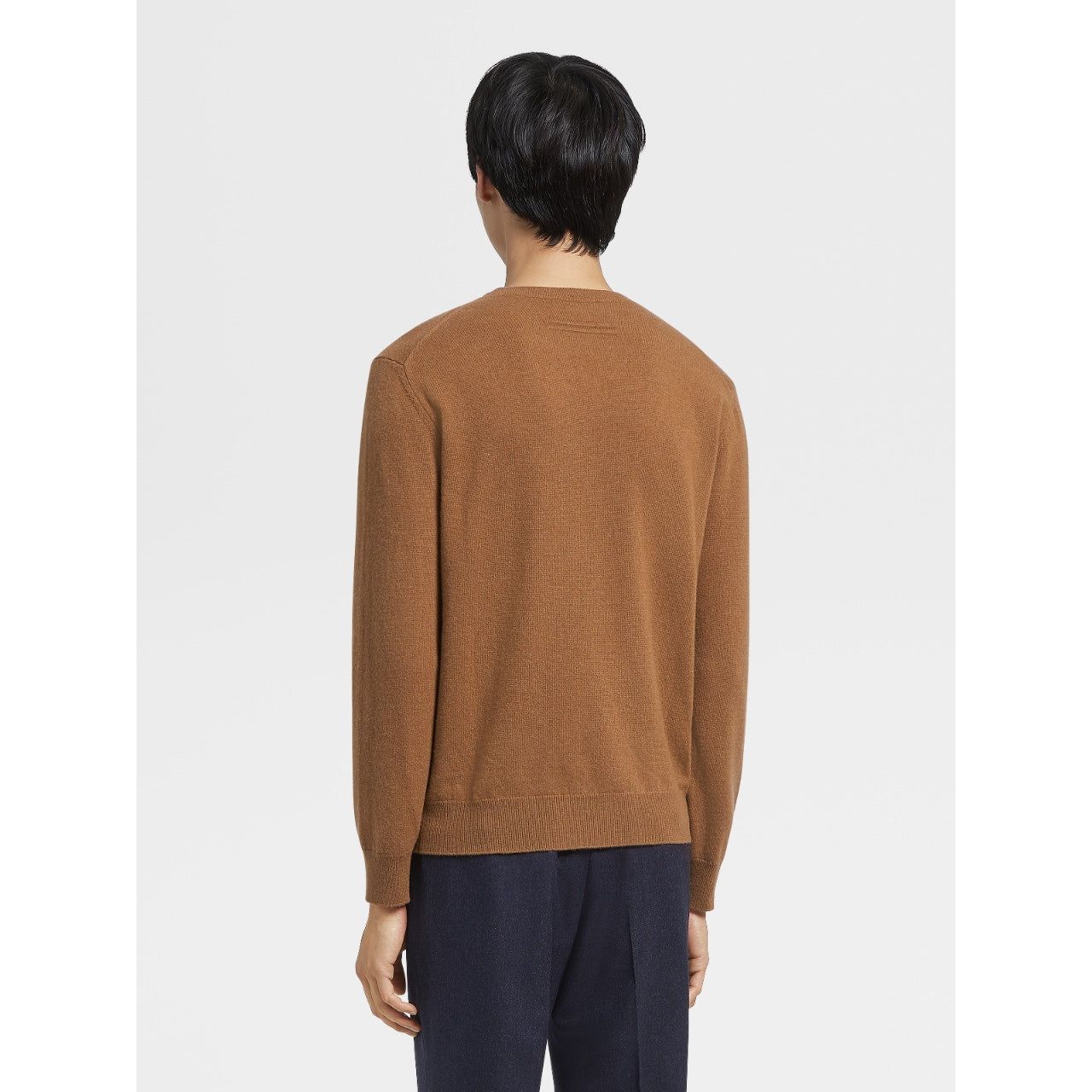 ZEGNA Vicuna Oasi Cashmere Crewneck