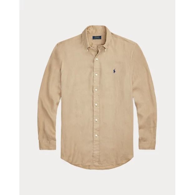 POLO RALPH LAUREN CUSTOM FIT LINEN SHIRT - Yooto