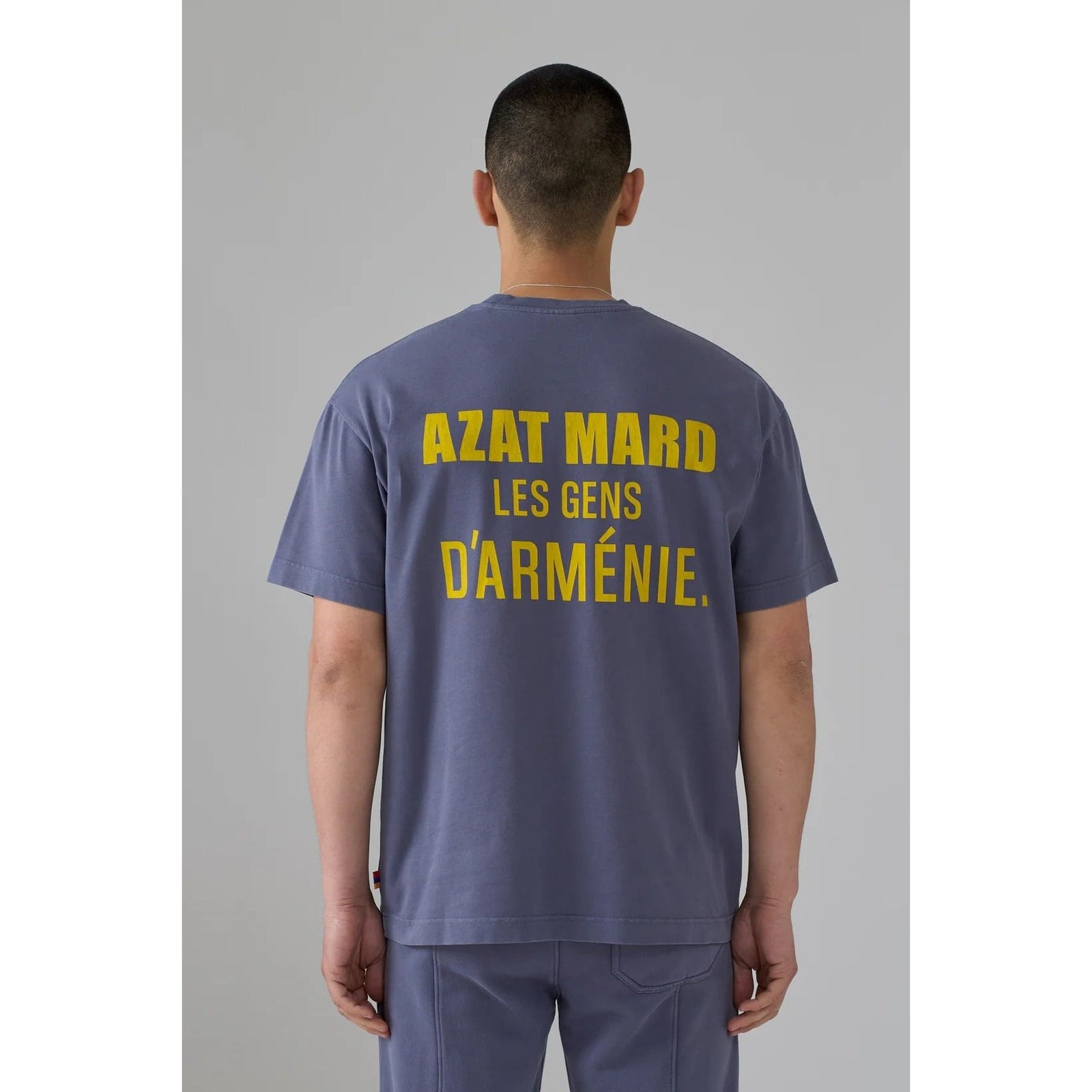 AZAT MARD LES GENS WHITE/BLUE T-SHIRT