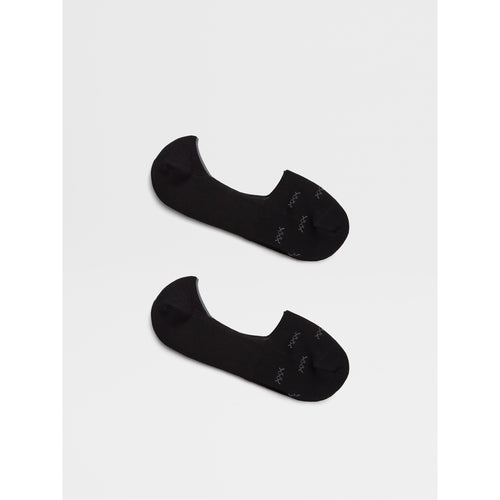 Load image into Gallery viewer, ZEGNA BLACK COTTON BLEND SOCKS
