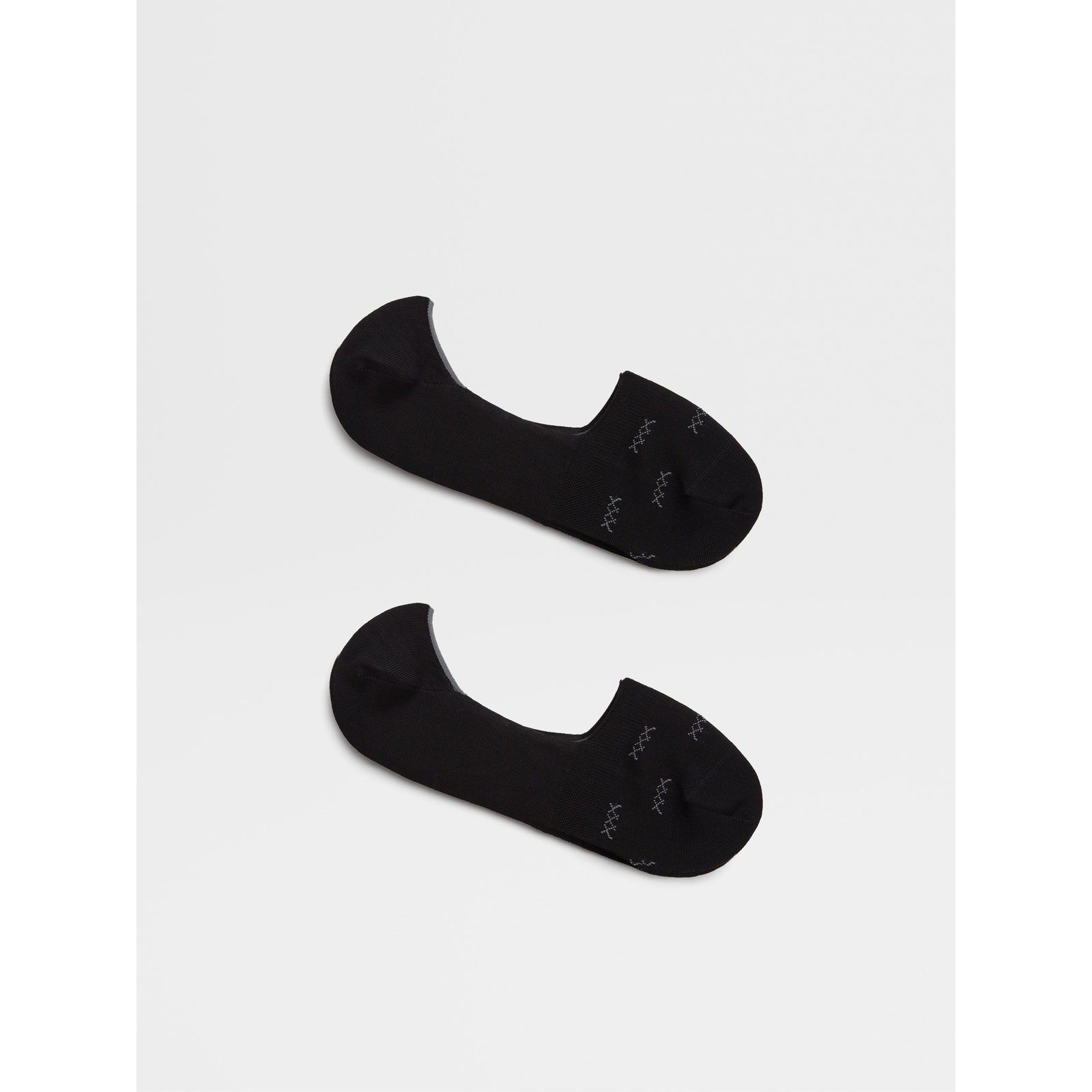 ZEGNA BLACK COTTON BLEND SOCKS