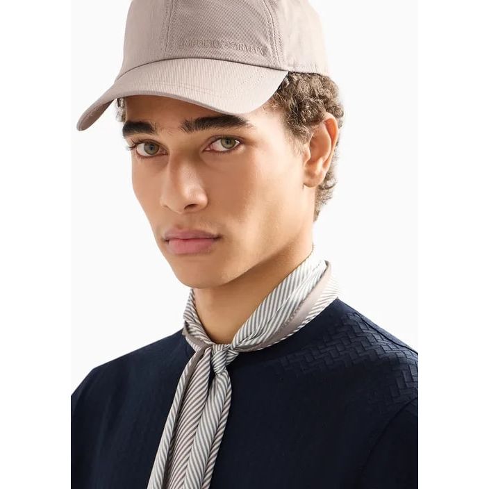 EMPORIO ARMANI BASEBALL CAP WITH EMBROIDERED LOGO