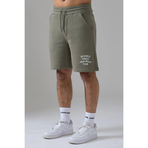 Load image into Gallery viewer, AZAT MARD WORLD FAMOUS AZAT MARD TEAM TAUPE SHORTS
