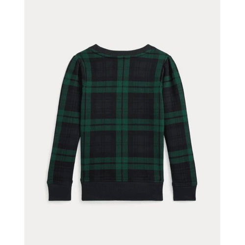 Load image into Gallery viewer, RALPH LAUREN Plaid Polo Bear Fleece Sweatshirt
