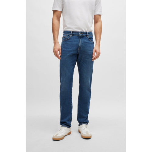 Load image into Gallery viewer, BOSS SLIM FIT JEANS IN COMFORTABLE BLUE STRETCH DENIM - Yooto
