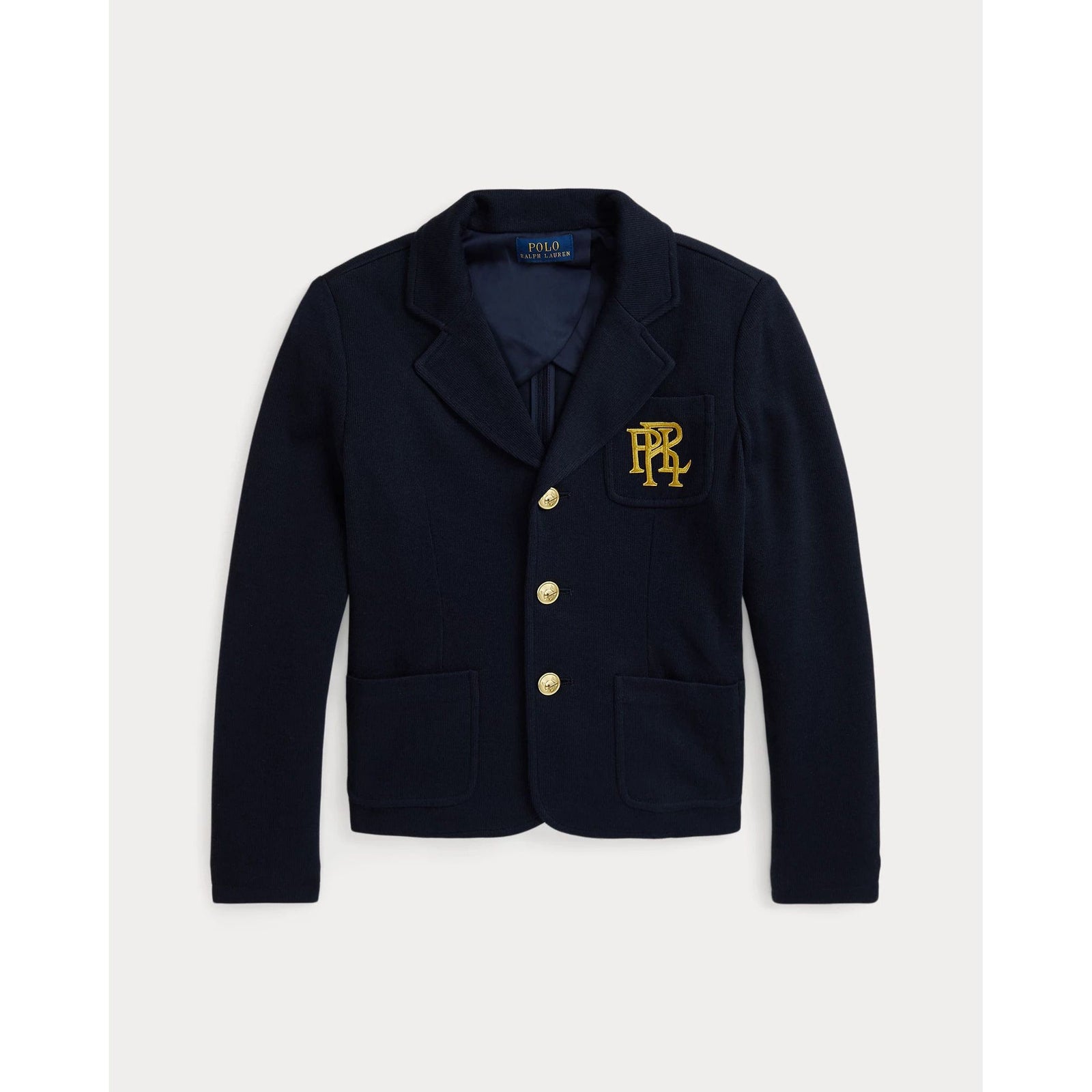 RALPH LAUREN Logo Double-Knit Blazer