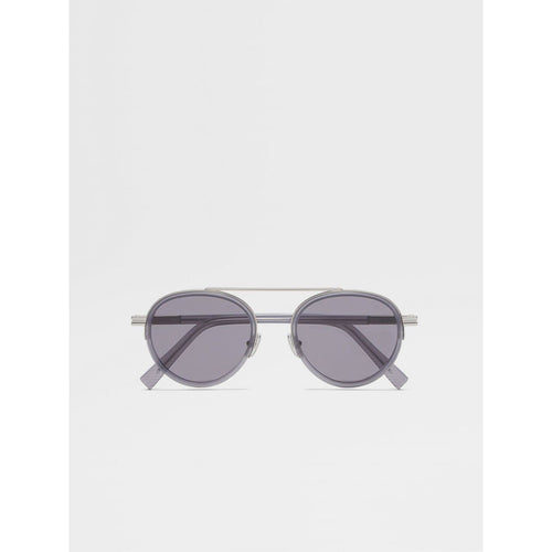 Load image into Gallery viewer, ZEGNA OPAL GREY ORIZZONTE II ACETATE AND METAL SUNGLASSES
