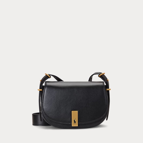 Load image into Gallery viewer, RALPH LAUREN Polo ID Calfskin Mini Saddle Bag
