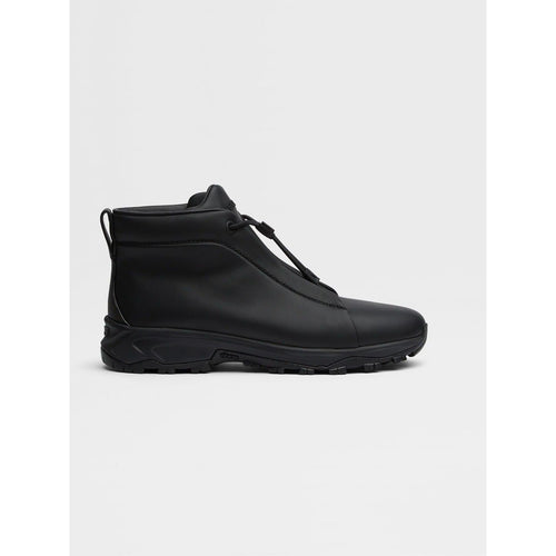 Load image into Gallery viewer, ZEGNA BLACK LEATHER TRIPLE STITCH™ VETTA SNEAKERS
