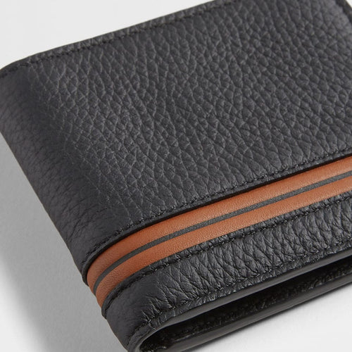 Load image into Gallery viewer, ZEGNA BLACK DEERSKIN BILLFOLD WALLET
