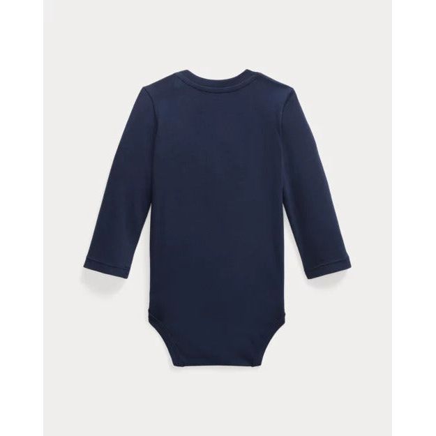 RALPH LAUREN Cotton Jersey Long-Sleeve Bodysuit