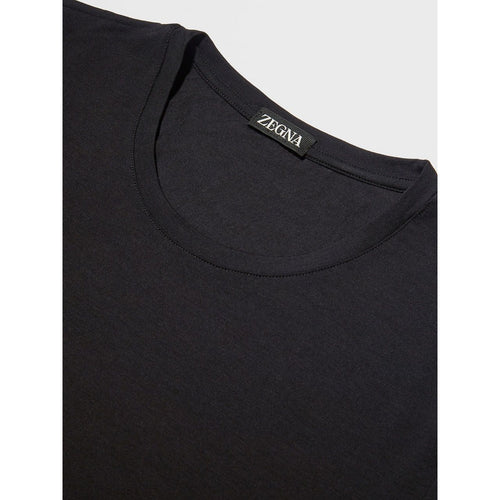 Load image into Gallery viewer, ZEGNA BLACK STRETCH MODAL T-SHIRT
