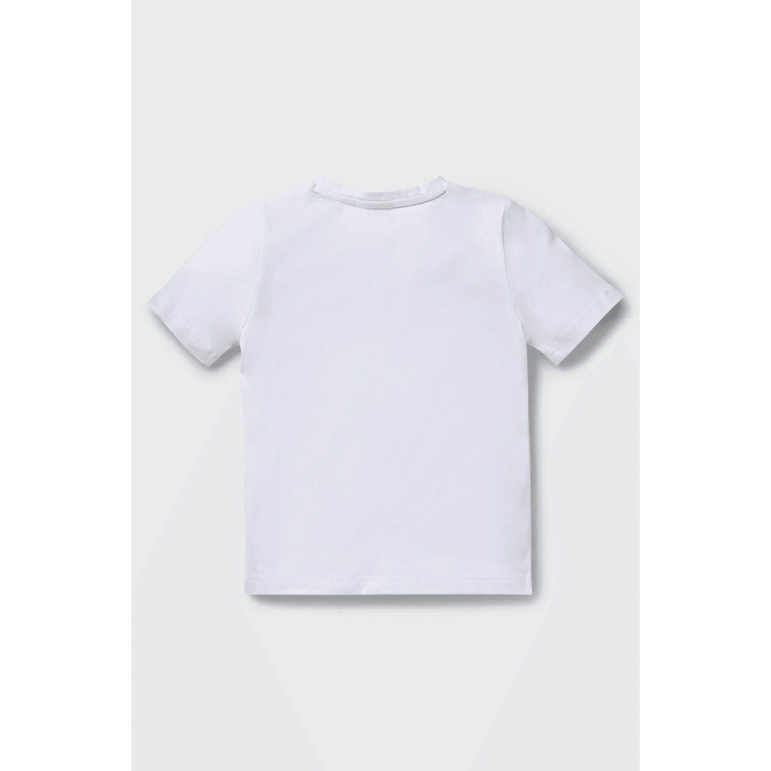 BOSS KIDS' REGULAR-FIT SHIRT IN COTTON WITH LOGO PRINT