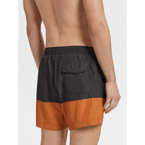 Load image into Gallery viewer, ZEGNA Black Technical Fabric Swim Shorts
