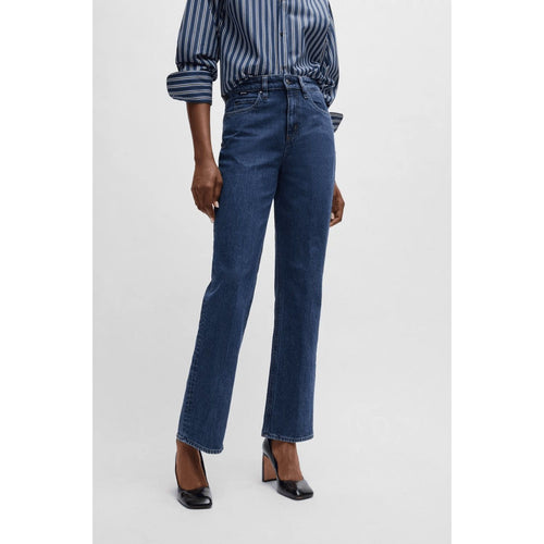 Load image into Gallery viewer, BOSS SLIM-FIT JEANS IN DEEP-BLUE COMFORT-STRETCH DENIM
