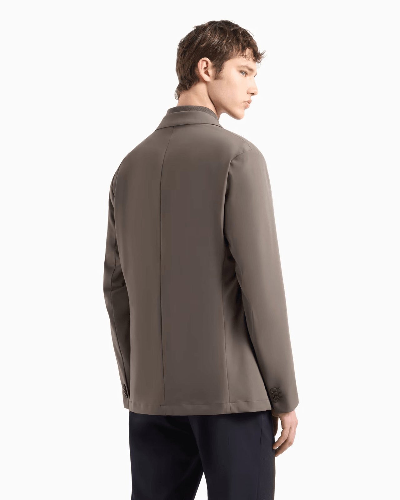 EMPORIO ARMANI Travel Essentials stretch-nylon single-breasted blazer