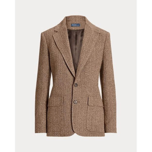 Load image into Gallery viewer, RALPH LAUREN Herringbone Linen-Blend Blazer
