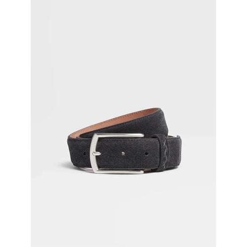 Load image into Gallery viewer, ZEGNA Navy Blue Suede Belt
