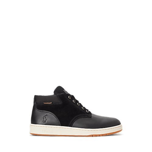 RALPH LAUREN Waterproof Leather-Suede Trainer Boot