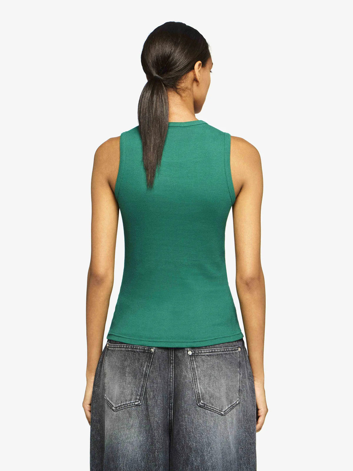 JW Anderson TANK TOP WITH ANCHOR EMBROIDERY